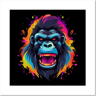 Gorilla Smiling Posters and Art